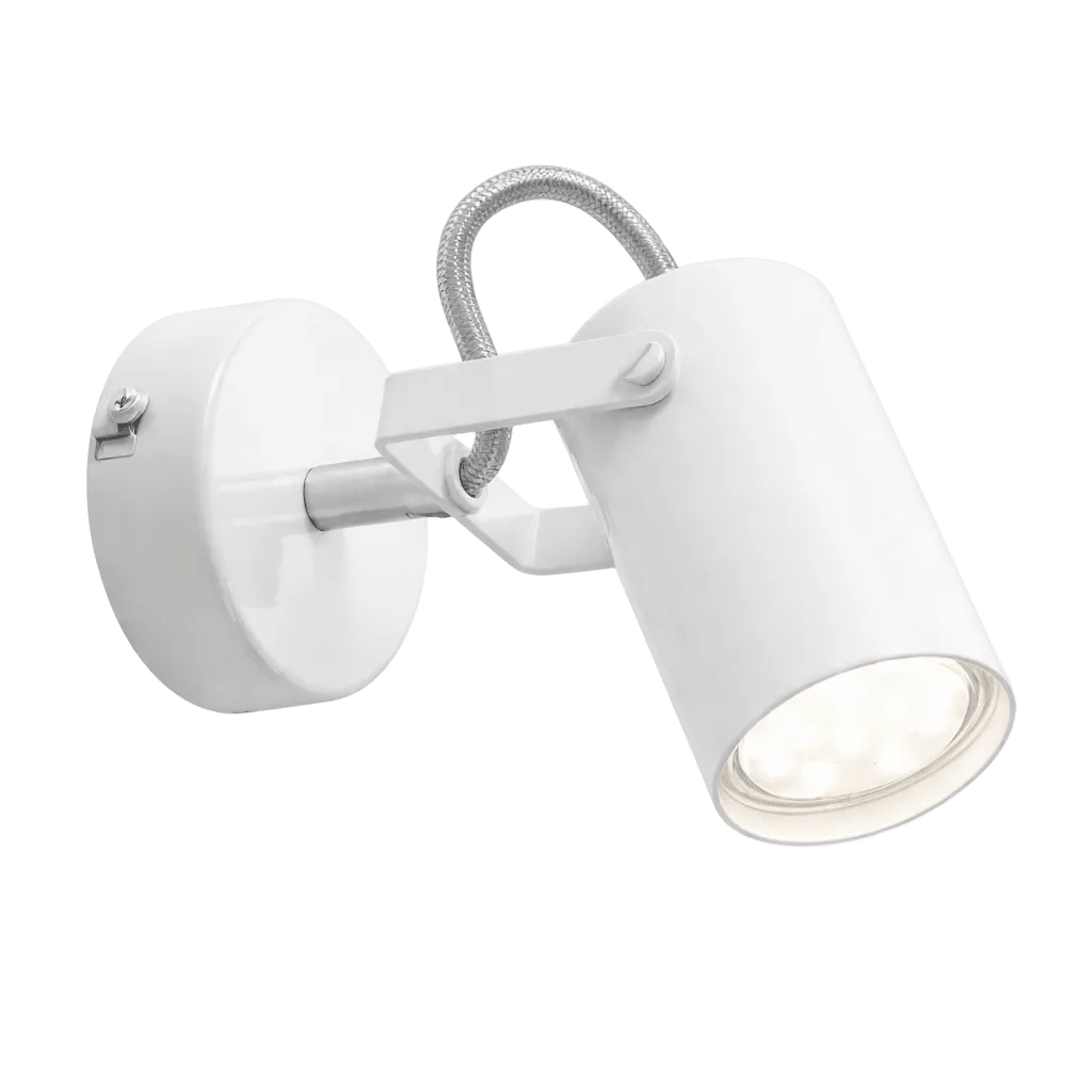 1 Light White Ceiling Spotlight