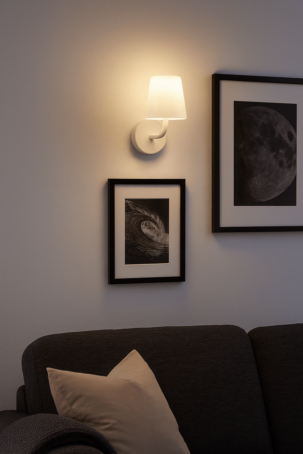 Mirage Sand White LED Wall Light