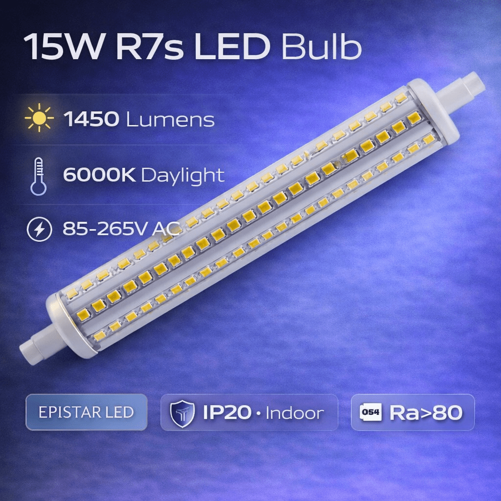 LED R7S - 15W COB (189mm)