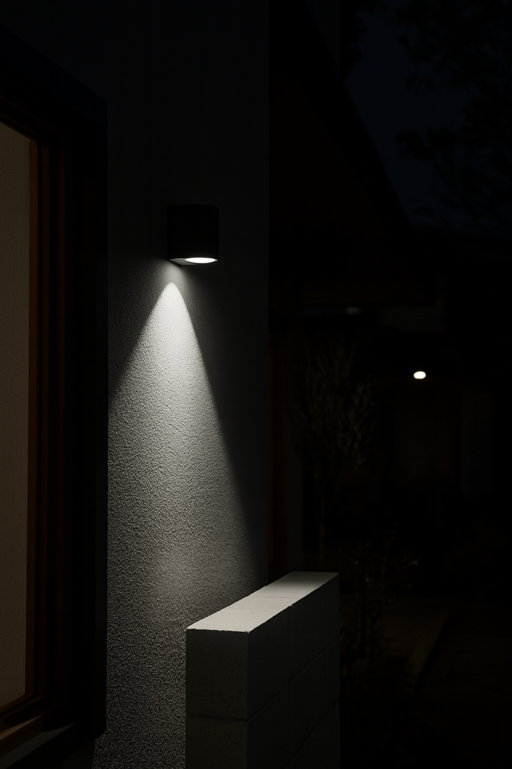 Black LED Outdoor Wall Light - Coastal