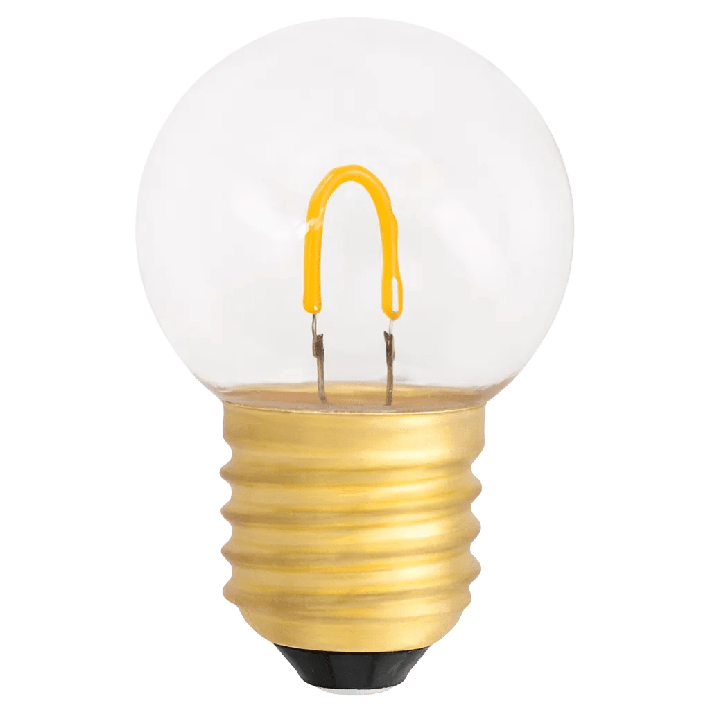 1W Golf Ball LED Bulb - Amber