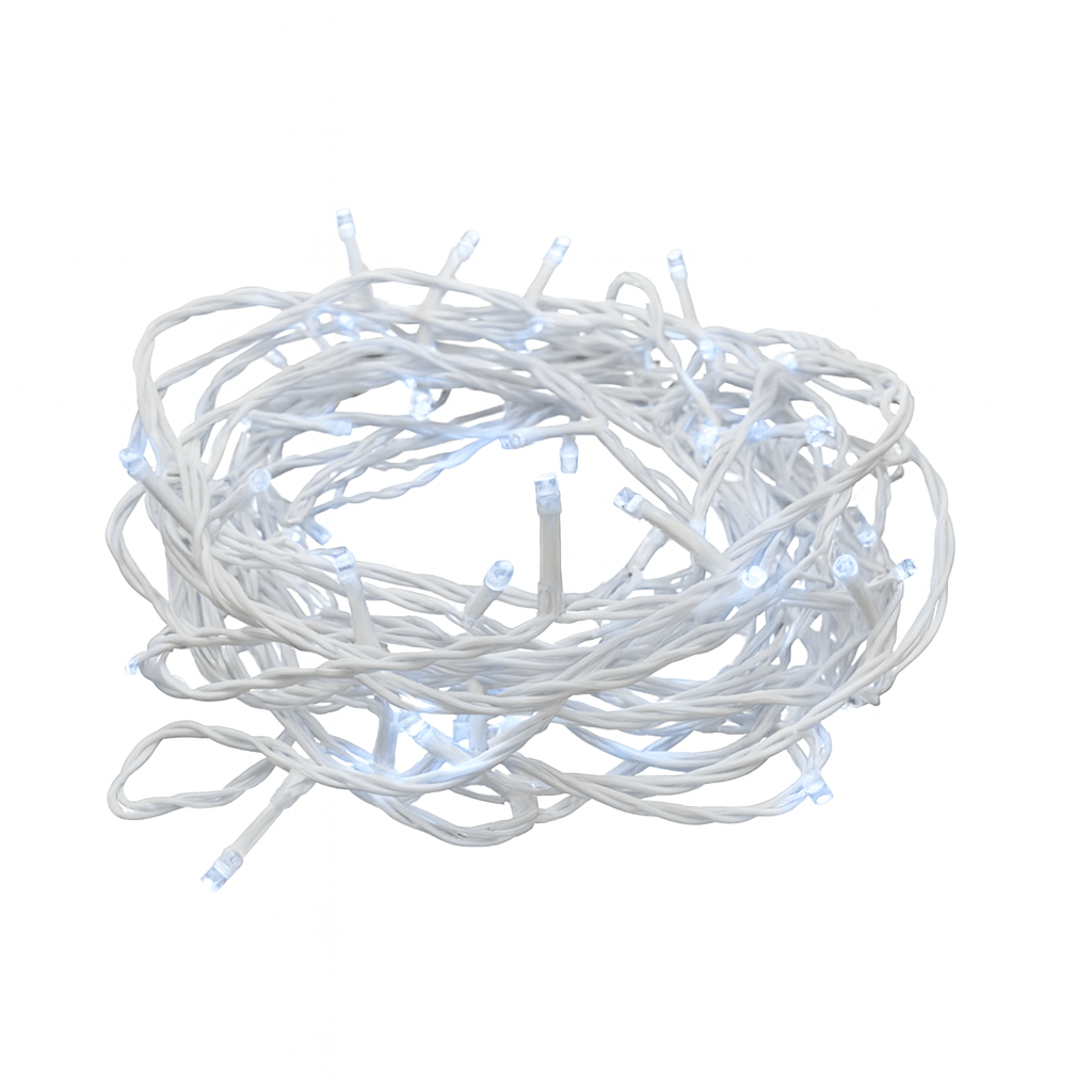 LED Fairy Lights - 12 Meter / White Cable / Connectable
