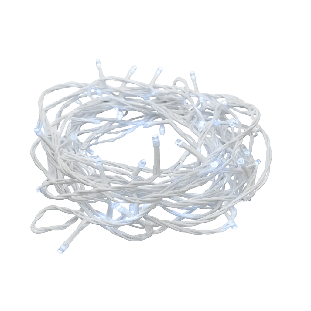 LED Fairy Lights - 12 Meter / White Cable / Connectable