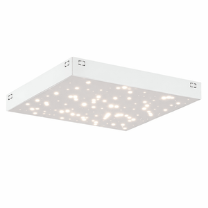 LED surface-mount square starlight panel light with a modern design, featuring a star-like pattern.