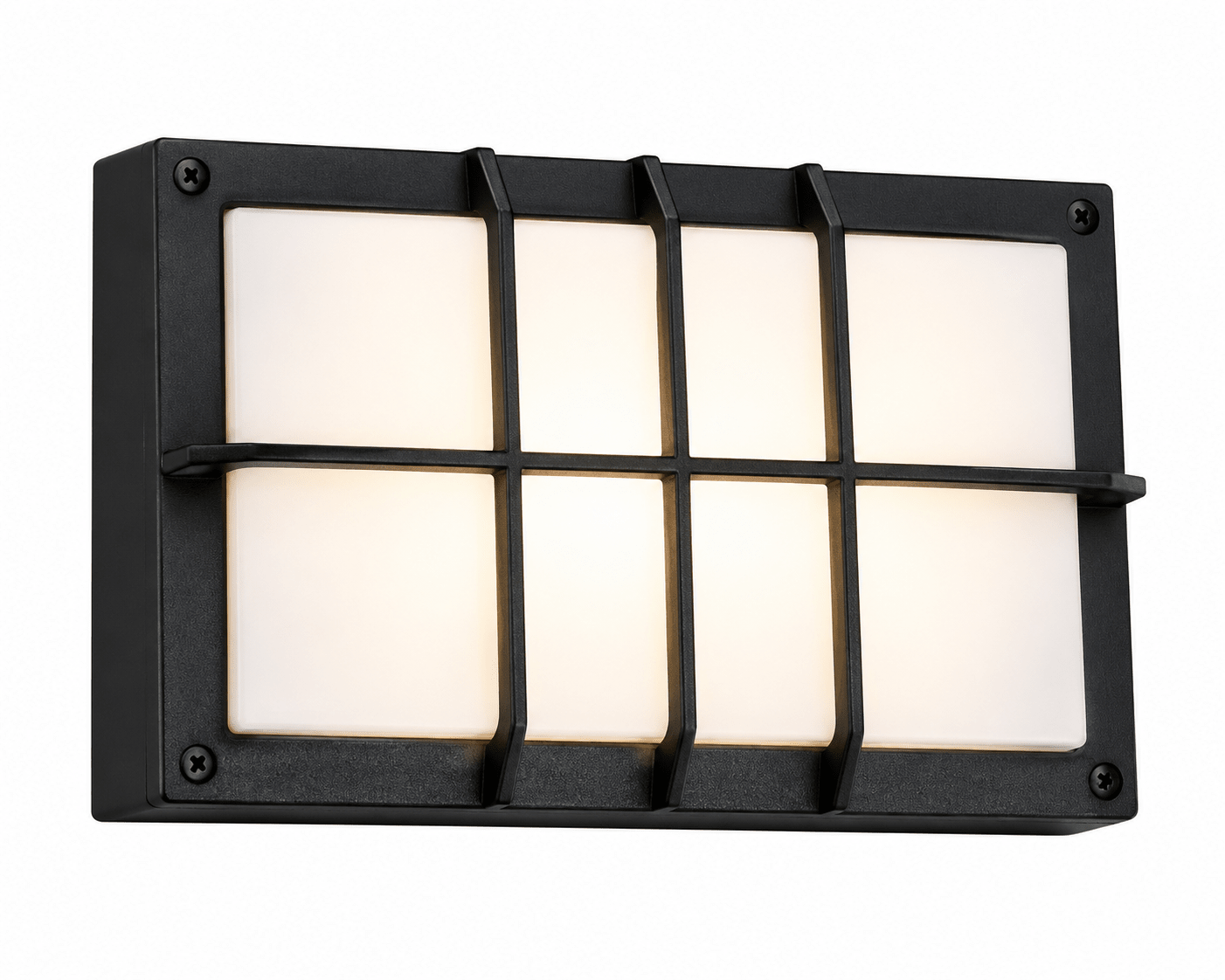 Black Outdoor Wall Light Die-Cast Aluminium IP44