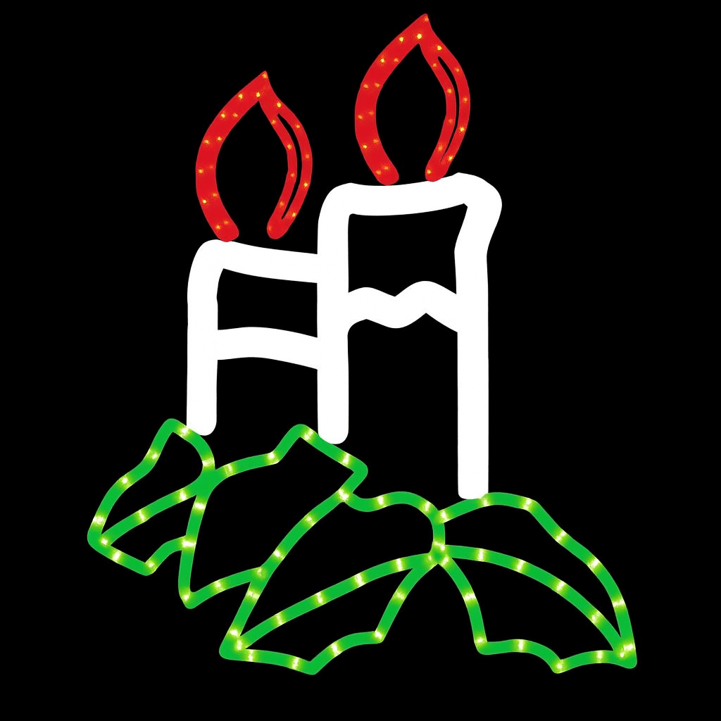 LED Christmas Lights - Candle 2 Motif