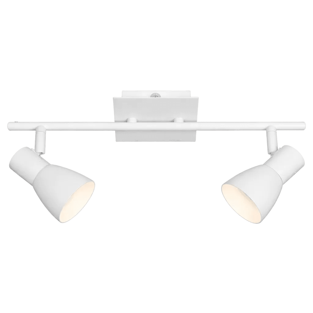 2 Light Matt White Spotlight