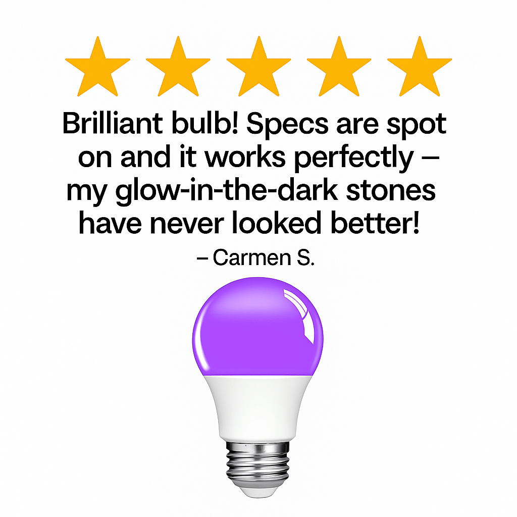 LED Bulb - 3W UV A60 (365nm)