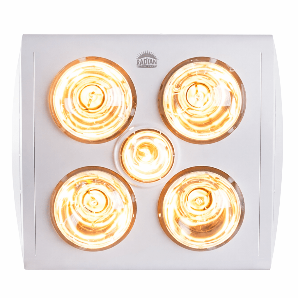 5 Light Ceiling Heater and Extractor Fan