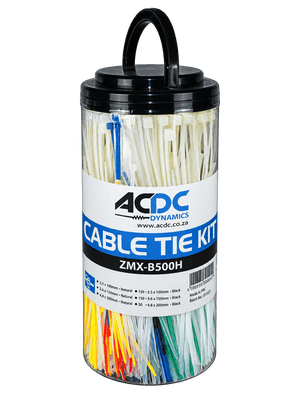Cable Ties - 500 Piece Bulk Pack on a transparent background