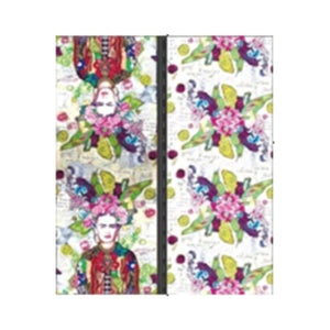 Cashmere Scarf - Frieda, Purple Flowers Green Leaves - Future Decor