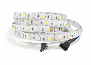 LED strip light on a white background
