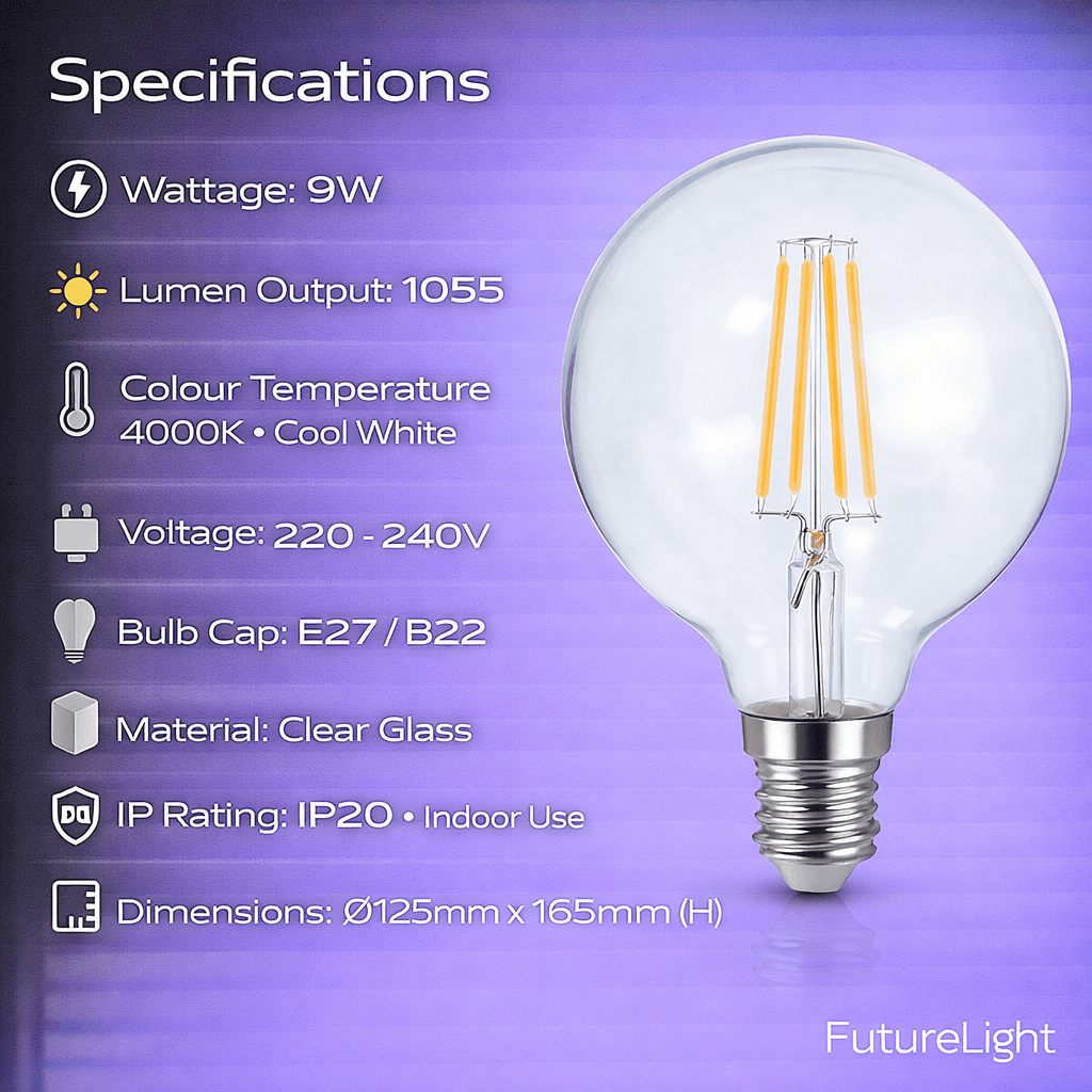 LED Bulb - 9W Filament Opalina