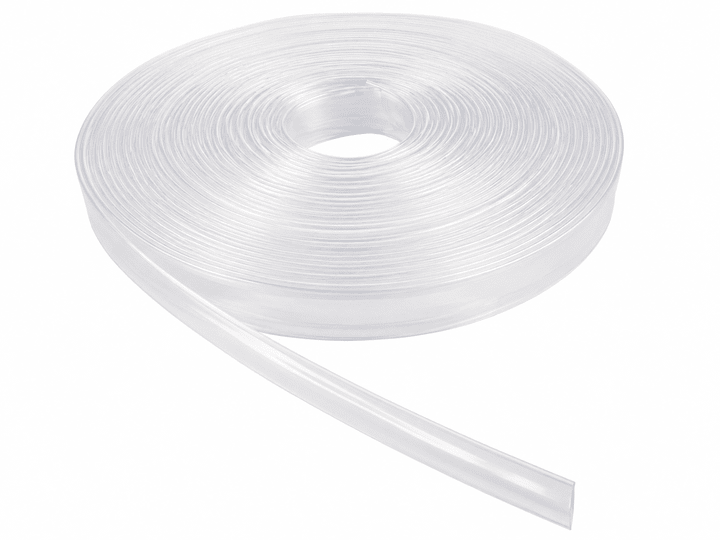 Clear 25.4-12.7 heat shrink tubing roll for cable insulation.