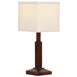 Brightstar Brown Resin Table Lamp Textured Finish