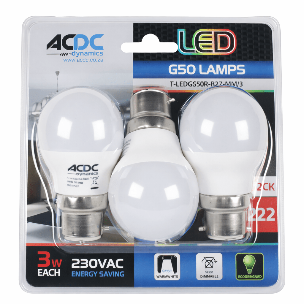 LED Golf Ball - 3W E27/B22 Value Pack