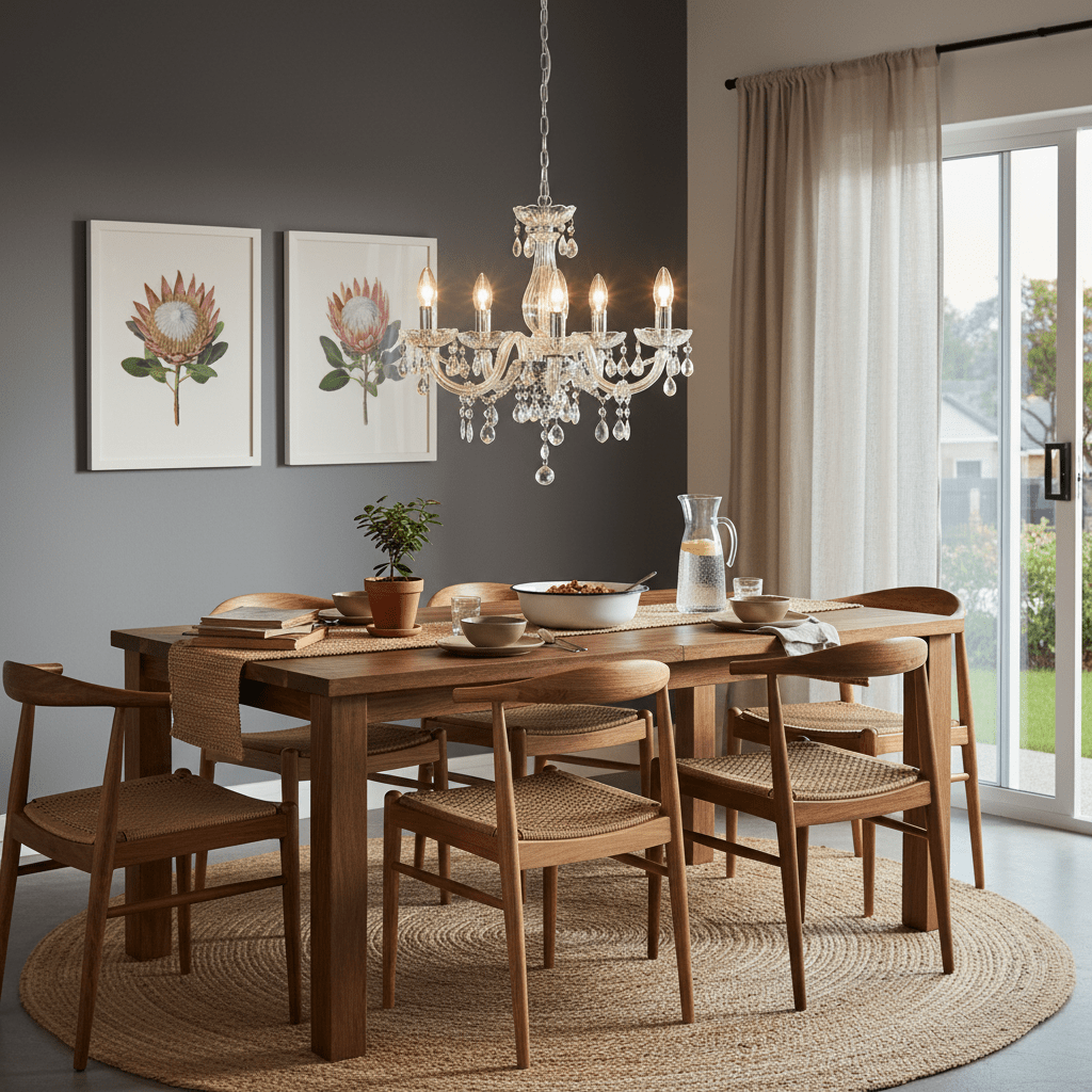 Odile Acrylic Chandelier 5 Light Acrylic