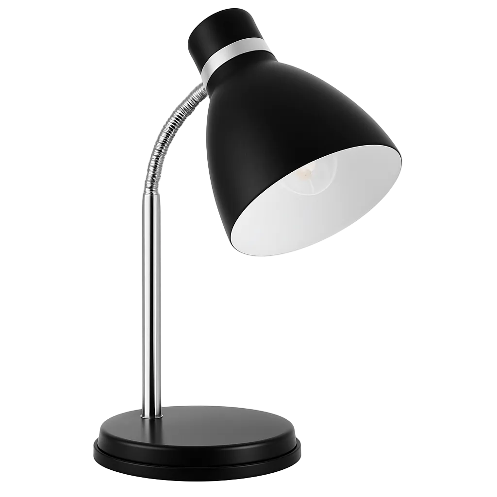 Gooseneck Black Metal Desk Lamp