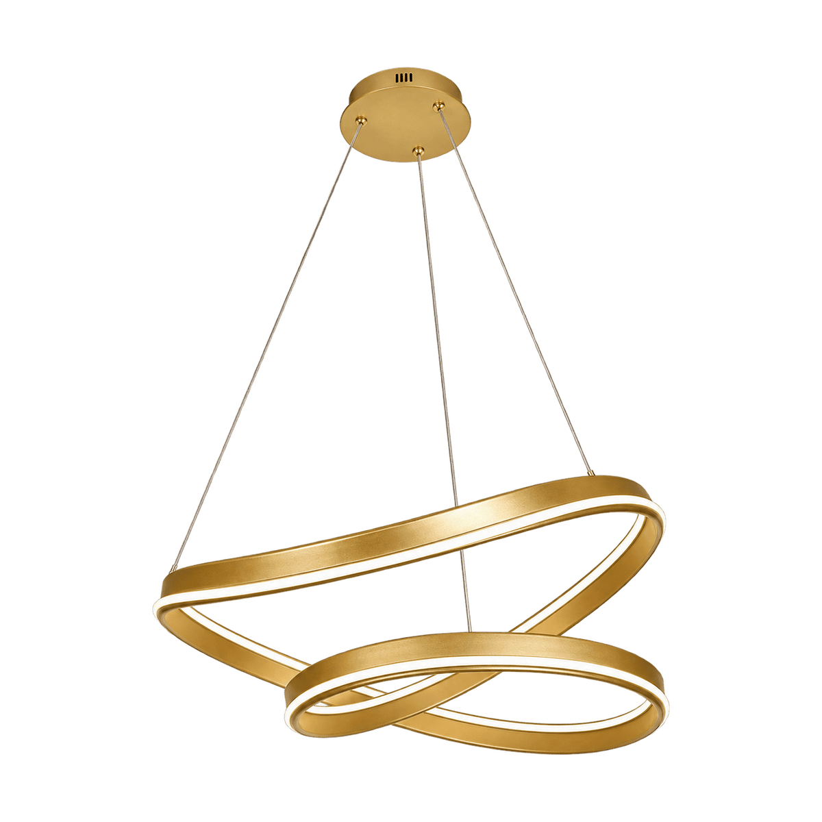 Celestial LED Pendant Light - Gold on transparent background