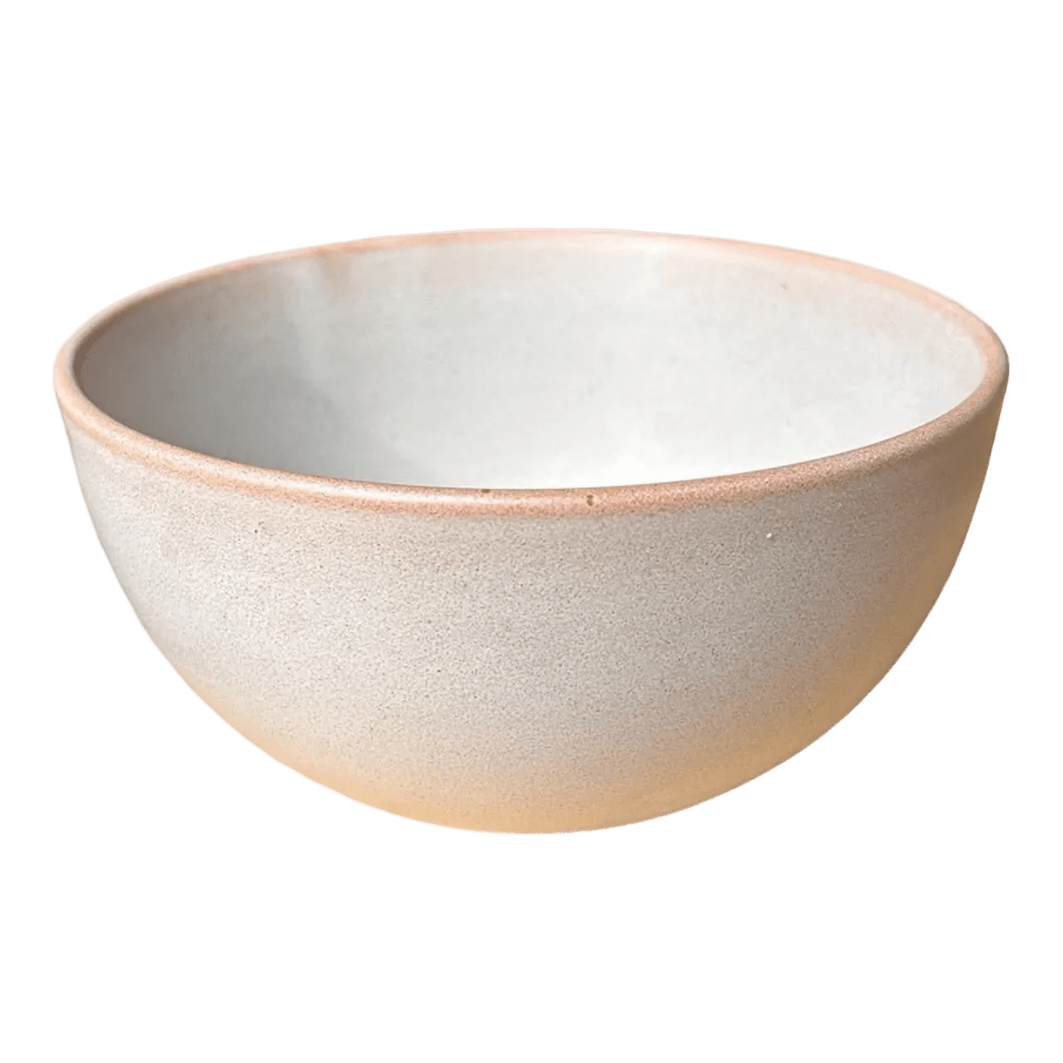 Ceramic Bowl - Cloudy White, Speckled