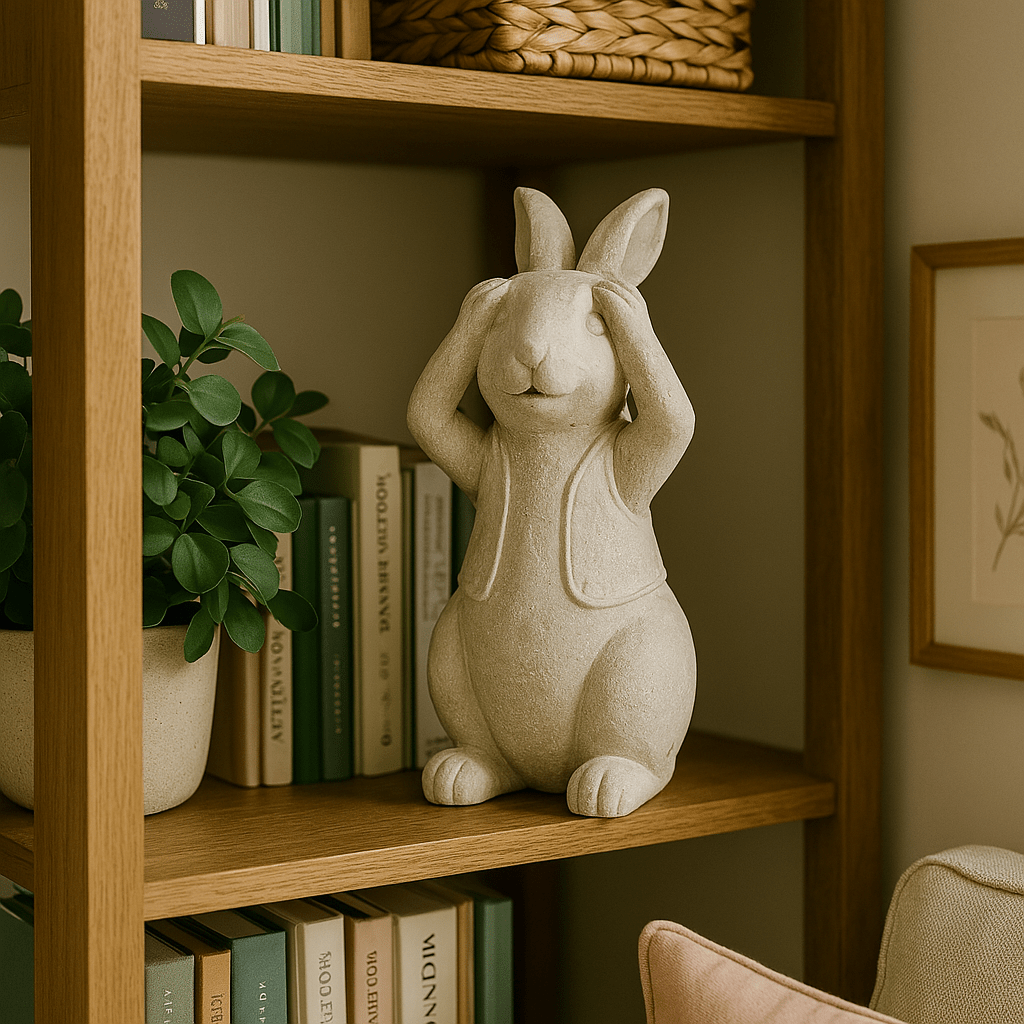 Ceramic Bunny See No Evil - Future Decor