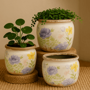 Ceramic Pot - Wild Flower Garden - Future Decor