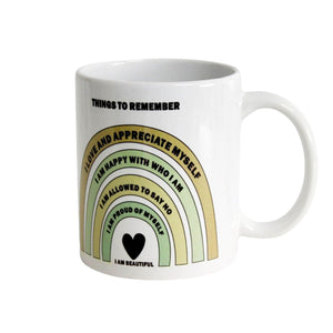 Ceramic Reminder Mug for Hot Beverages - Future Decor