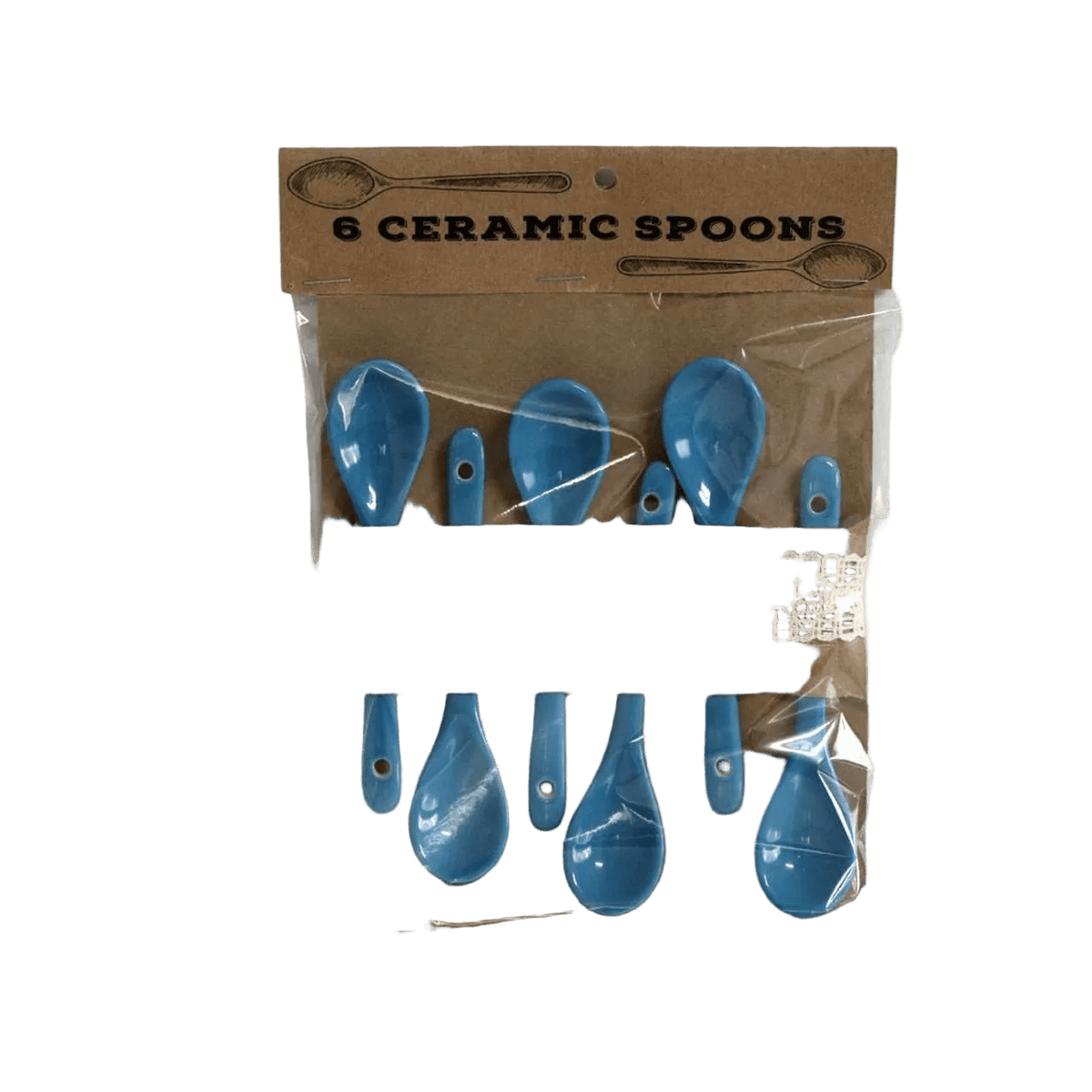 Ceramic Spoons - Light Blue 6 Piece