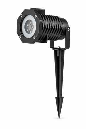 10W Christmas LED projector with ground stake on a white background