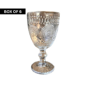 Clear Plastic Wine Glass Set of 6 - Future Decor