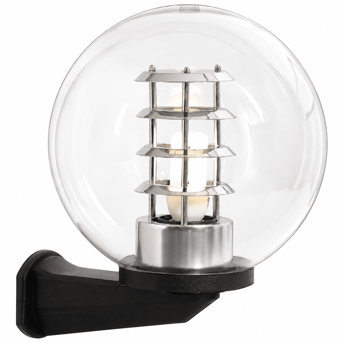 Clear PVC Wall Light - Globe product image on a white background