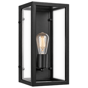 Metal Indoor Wall Light with Clear Glass product image on a transparent background