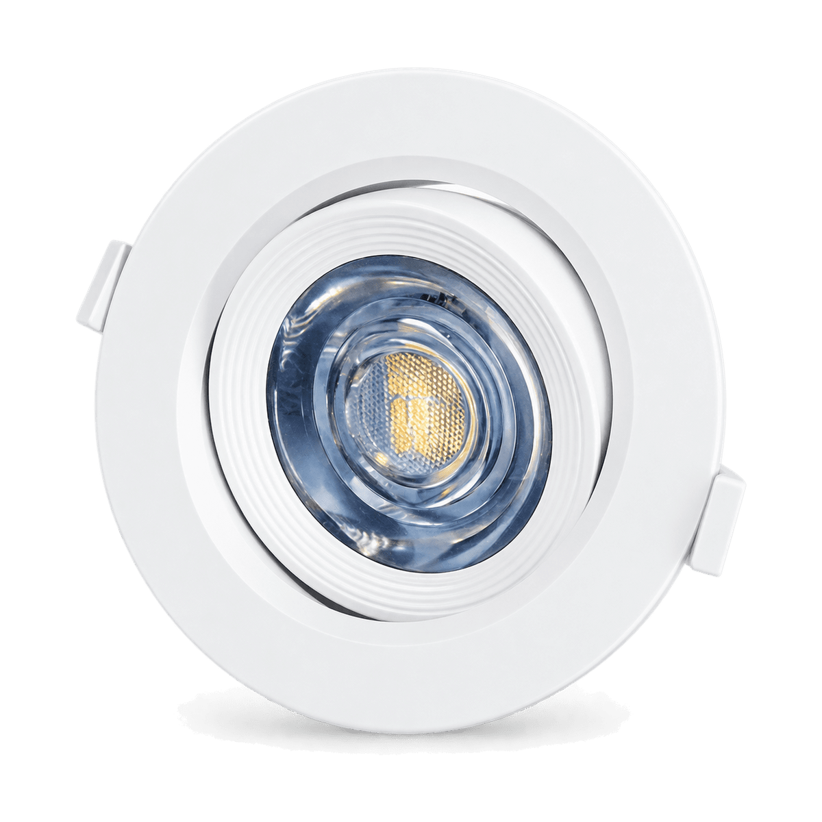 Coastal round 3W recessed LED downlight, transparent background