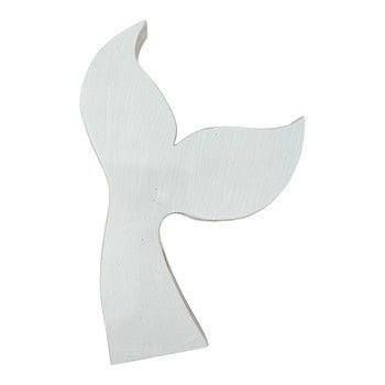 Coastal White Whale Tail Decor - Future Decor