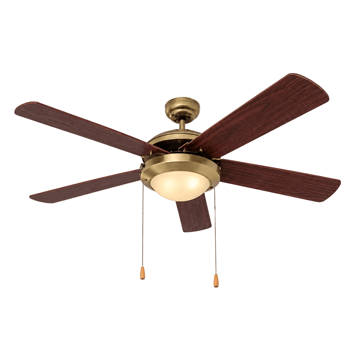 Comet Ceiling Fan 5 Blades Antique Brass