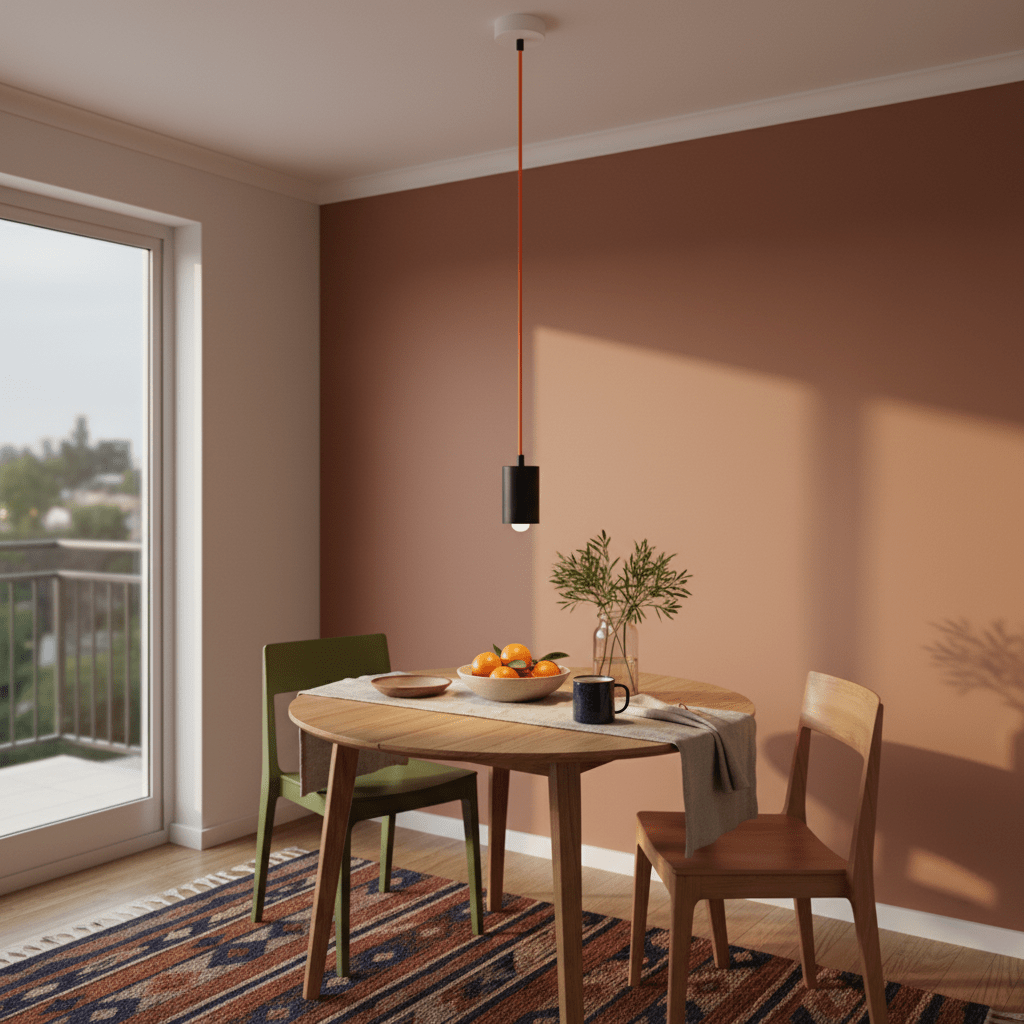 Coiled orange cable on a transparent background