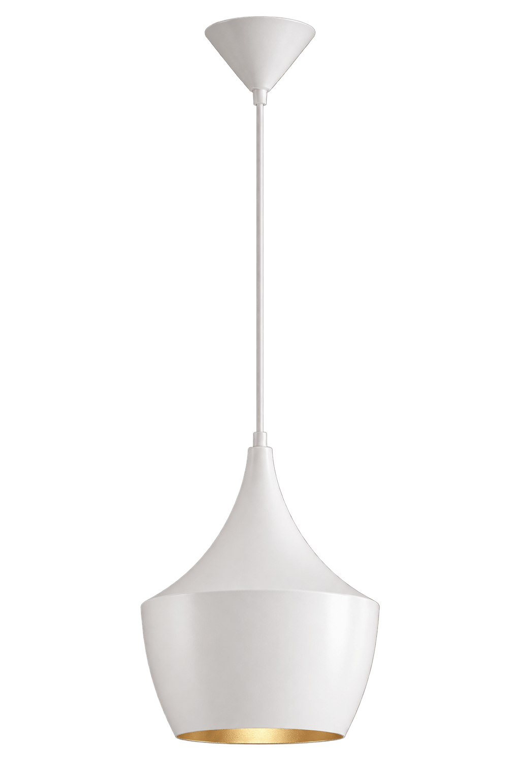 Crown white metal pendant on a transparent background