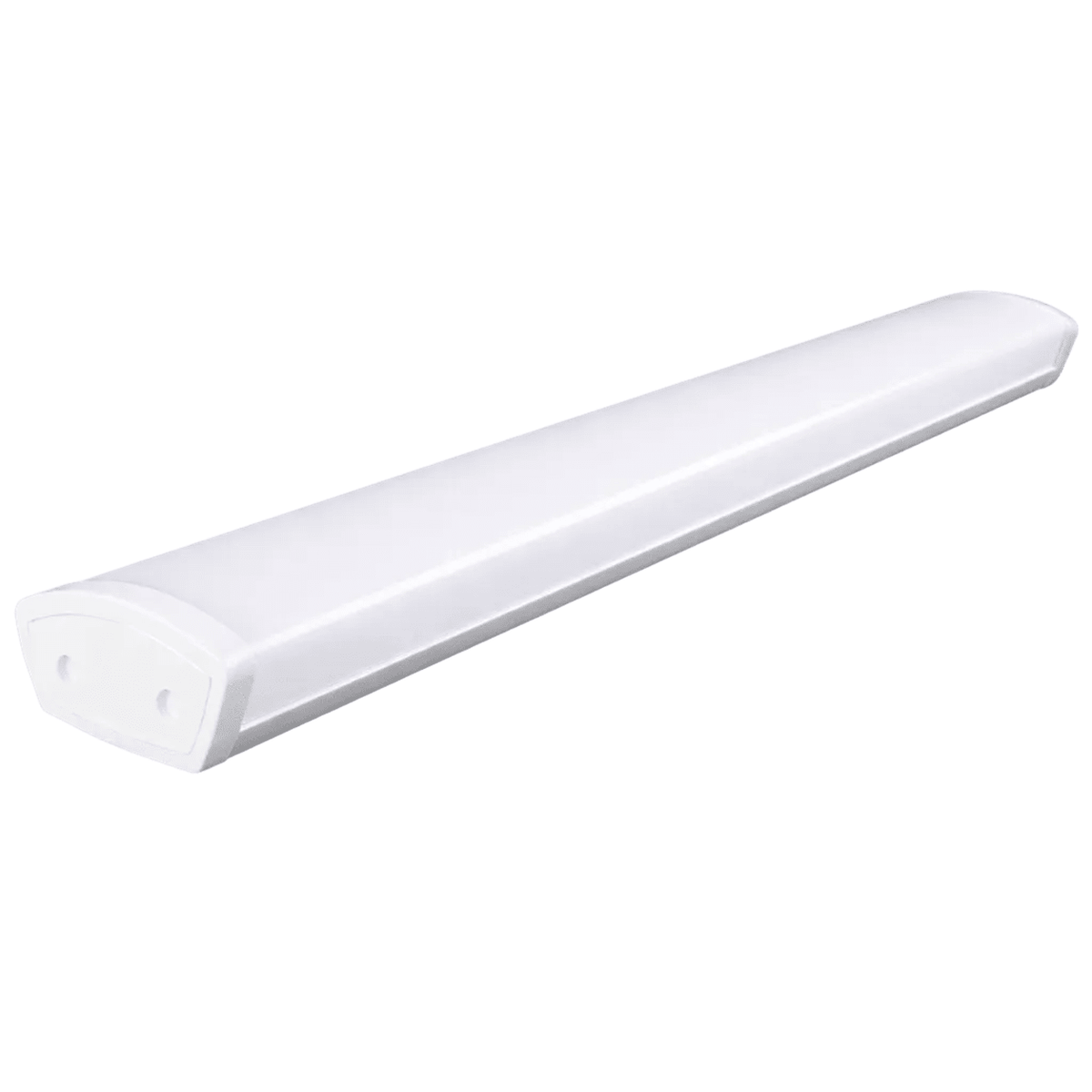 36W curved diffuser LED office fitting, 6000K daylight, white background
