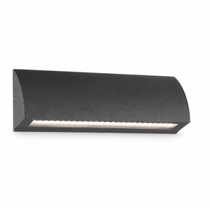 Curved LED foot light on a white background