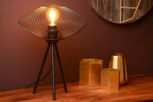 Slade Black Mesh Table Lamp - Future Light - LED Lights South Africa