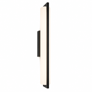Giada LED Mirror Light featuring a slim, modern design with a black and opal finish, ideal for bathroom illumination.