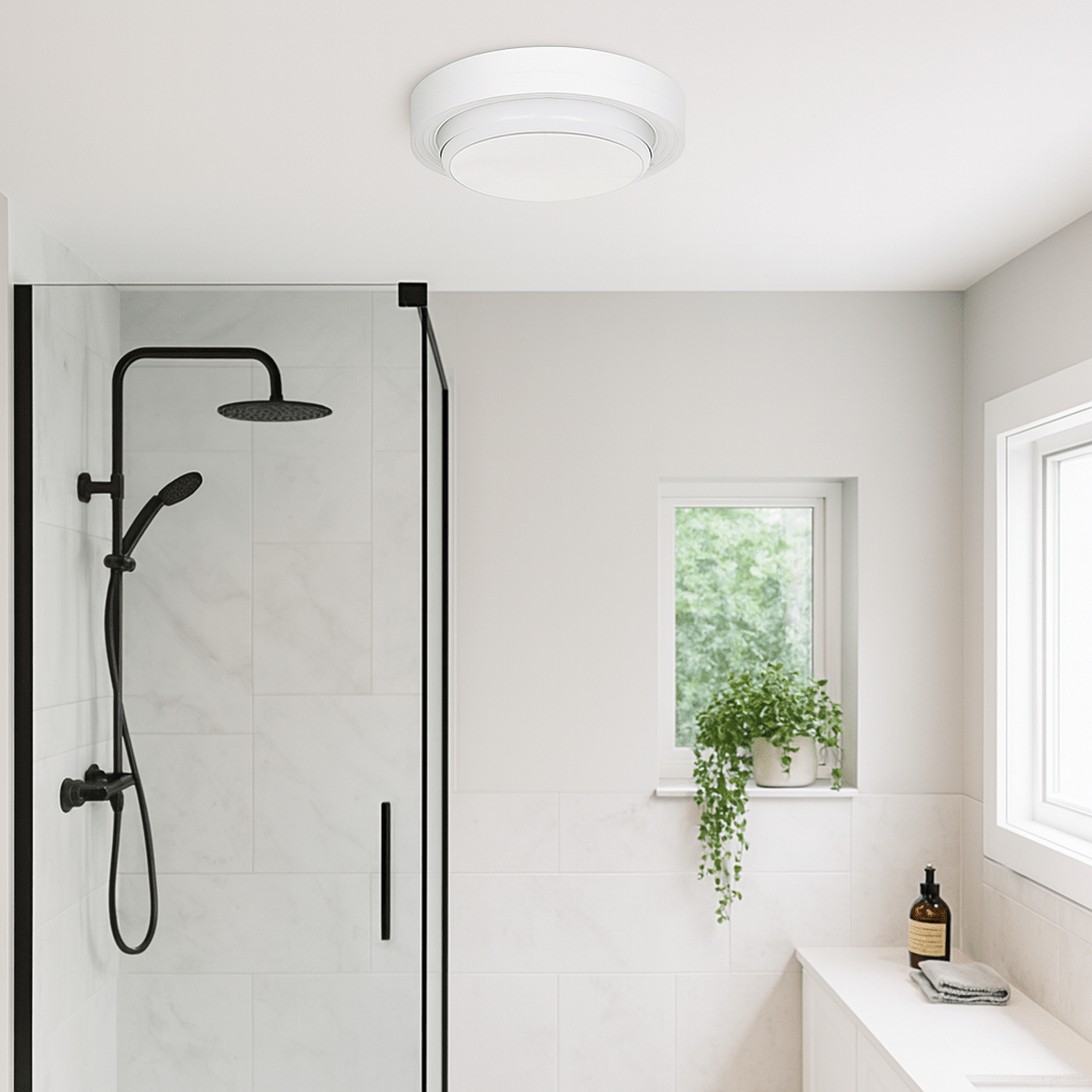 White Outdoor Ceiling Light - 3 CCT Switchable (IP54)