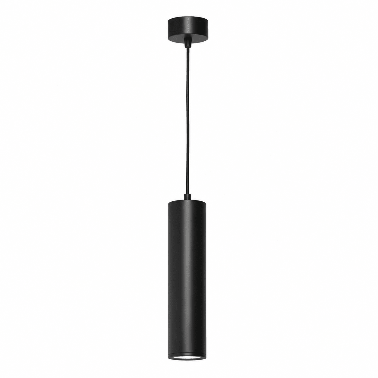 Black cylinder gu10 pendant light