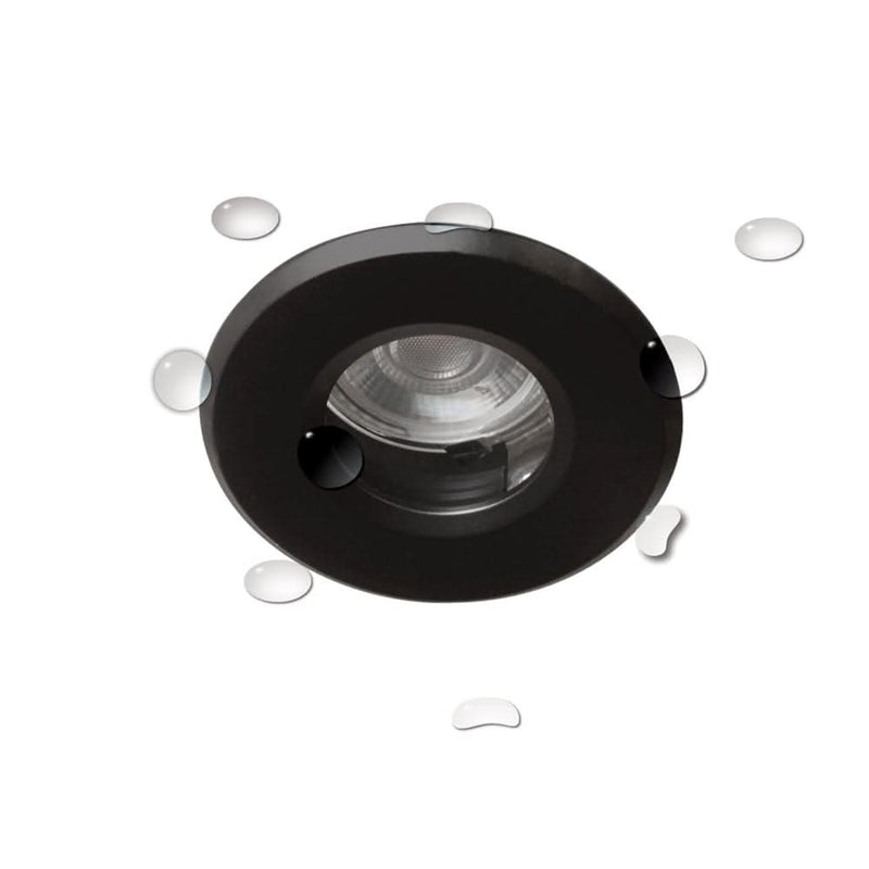 Sealed bathroom downlight with waterproof installation