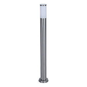 1100mm stainless steel bollard with a frosted top, designed for outdoor pathway lighting.