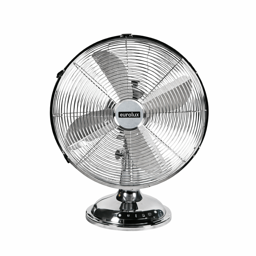 Desk Fan - 4 Blade Satin Chrome
