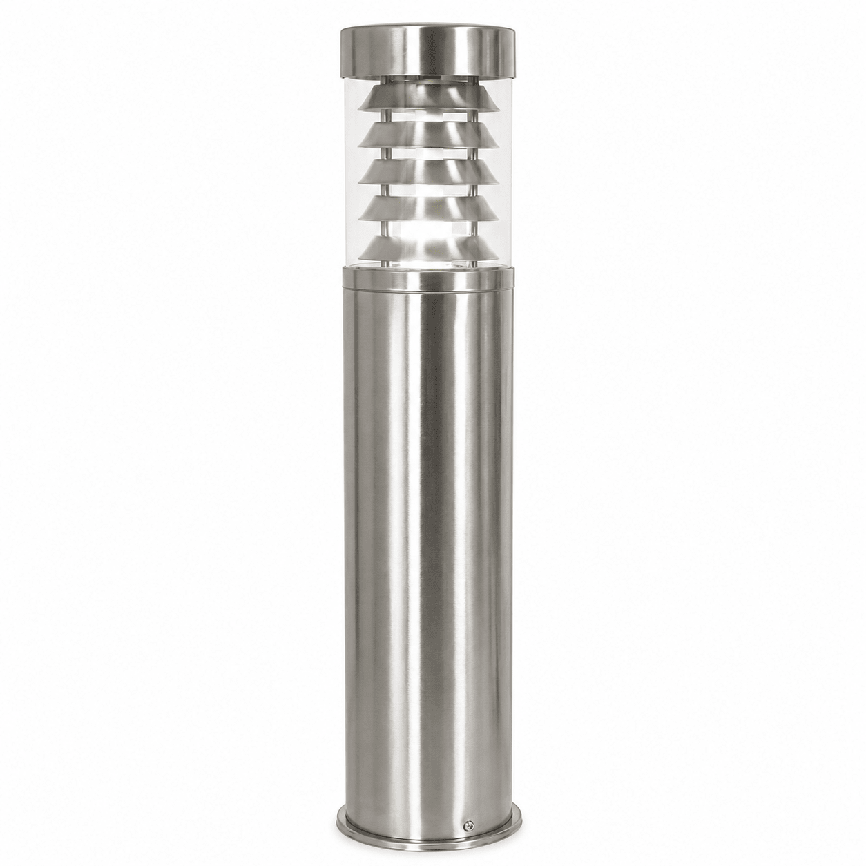 Stainless steel outdoor bollard 500mm high