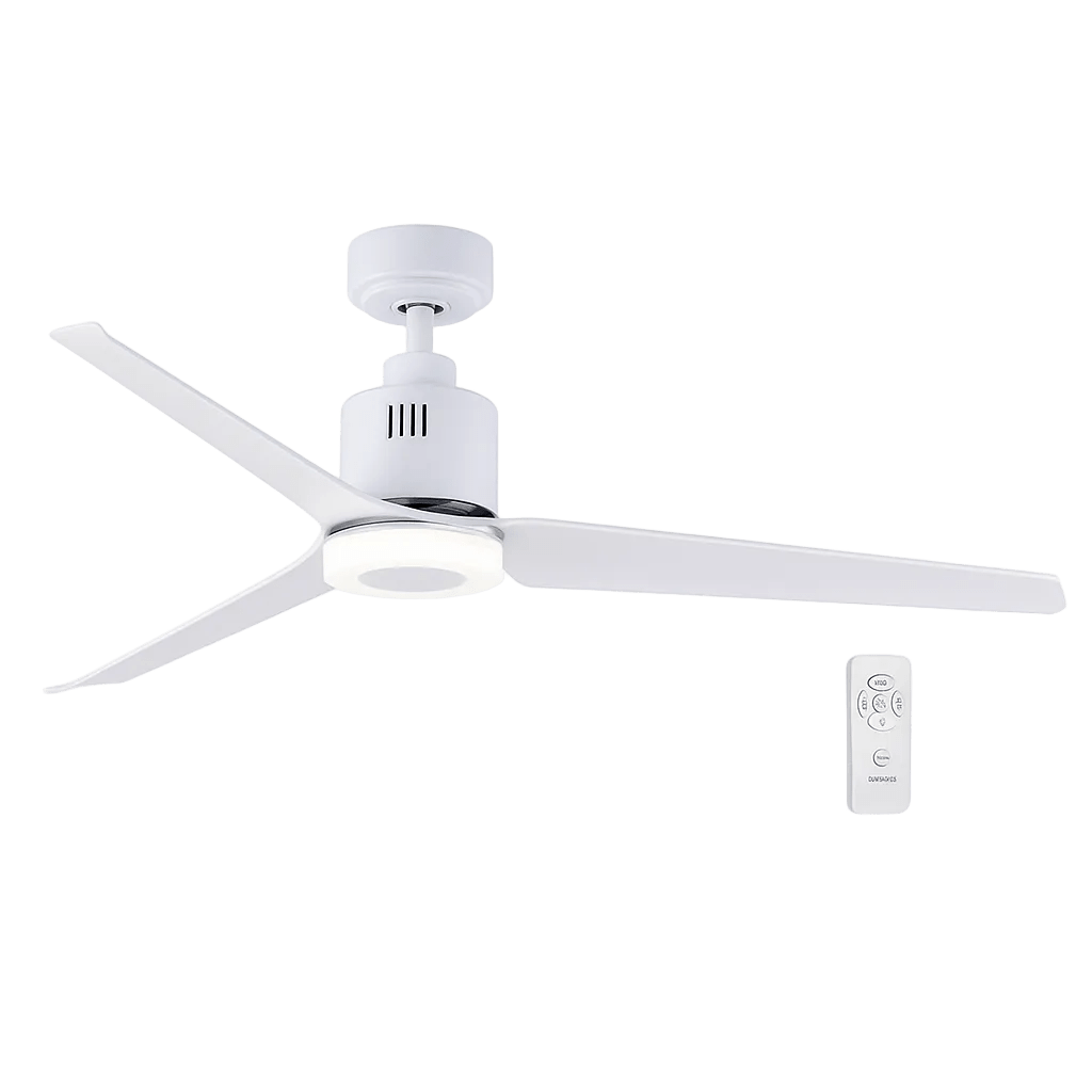 White Metal & ABS LED Ceiling Fan - additional product image