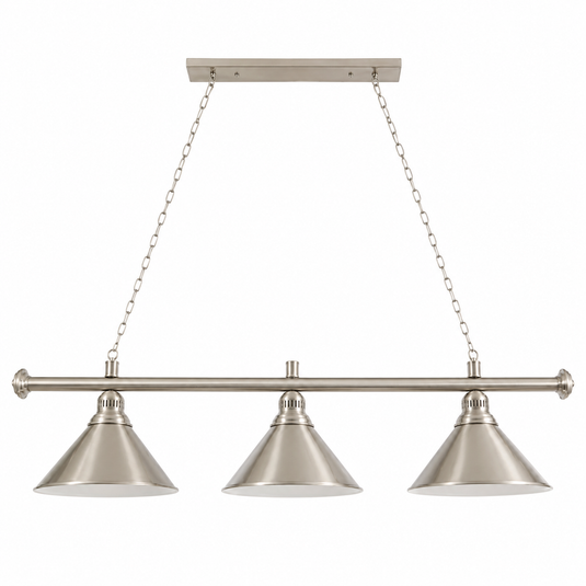 Hamilton Trio Kitchen Pendant Light — Satin Chrome