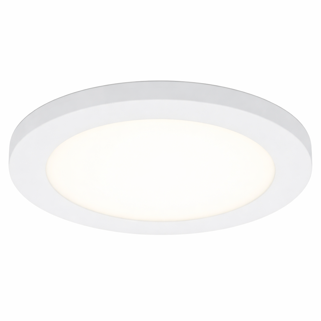 Round white CCT LED ceiling light on a white background - Motion Sensor